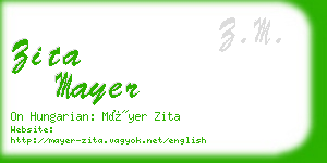 zita mayer business card